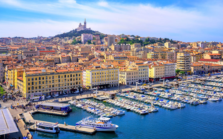 A photo of the Vieux-Port of Marseille