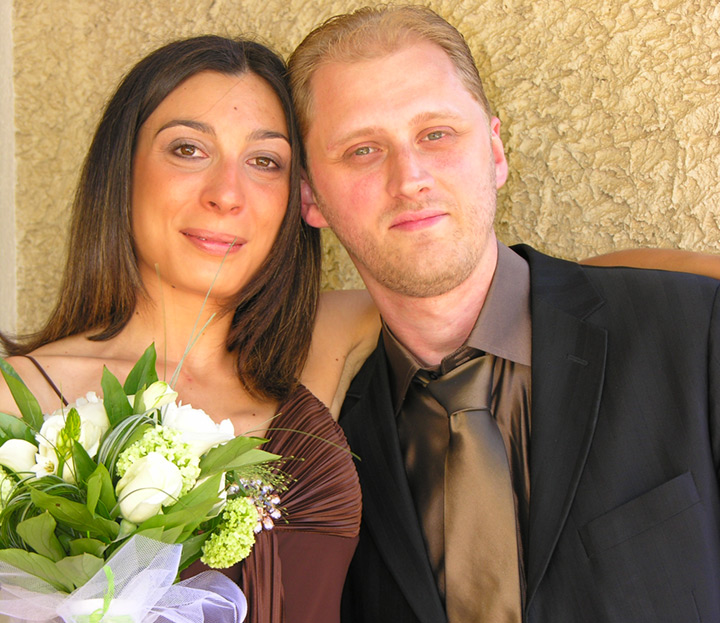 A photo of Cedric Amadei and his wife