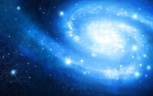 Galaxy In Blue