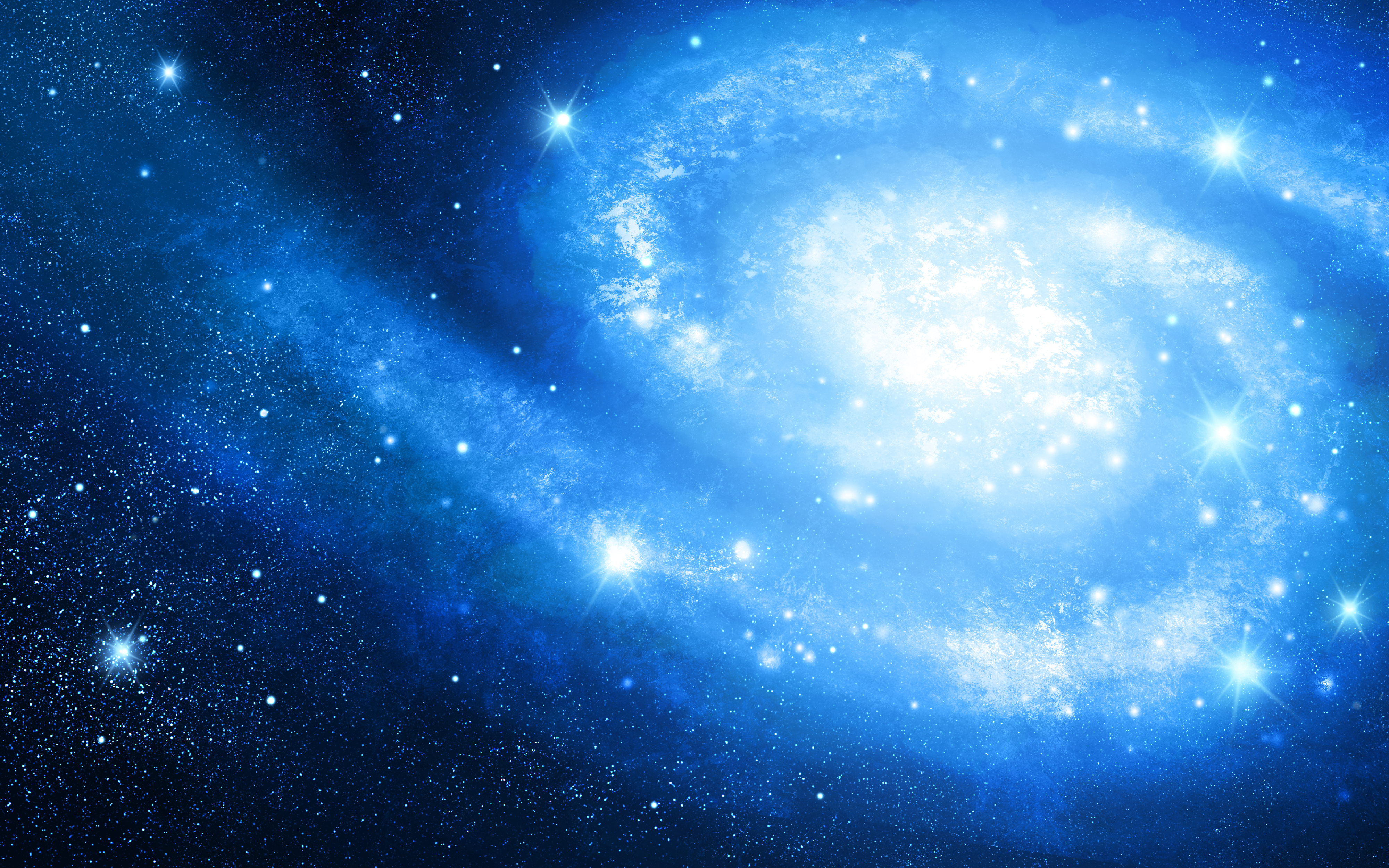 Galaxy In Blue (4000x2500)